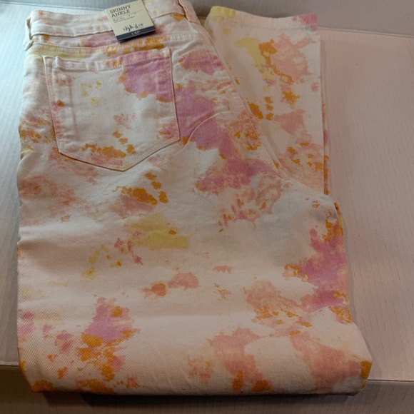 Style & Co. Denim - 🆕 Style & Co Petite Skinny Ankle Jeans – Tie-Dye High Rise 14P